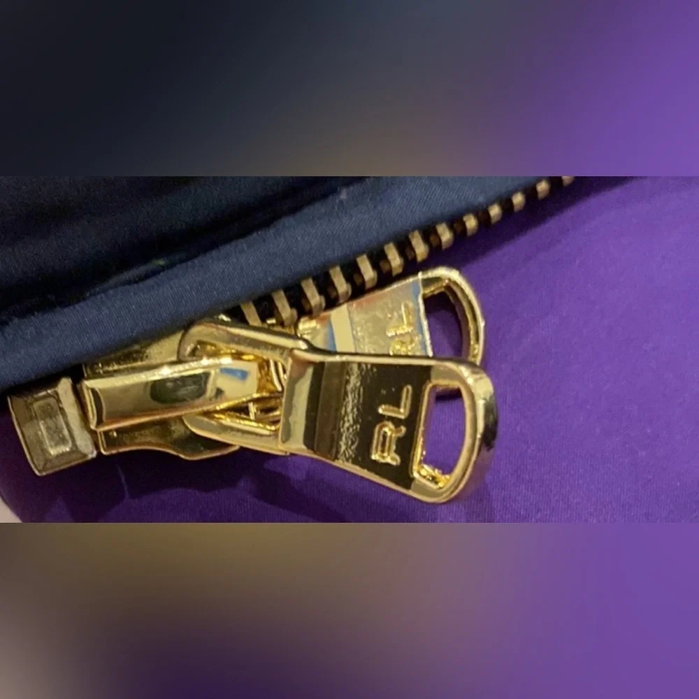 Ralph Lauren Purple and Green Puffer Jacket